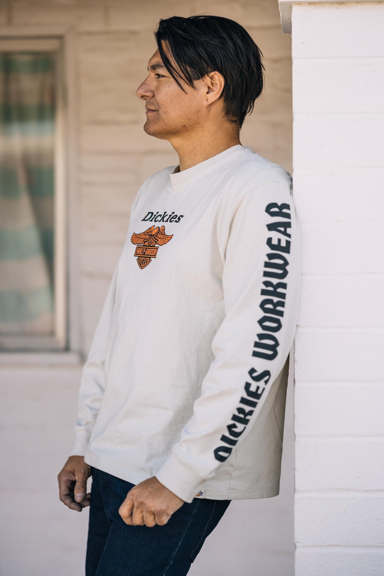 Dickies x H-D® Heavyweight LS Eagle Tee