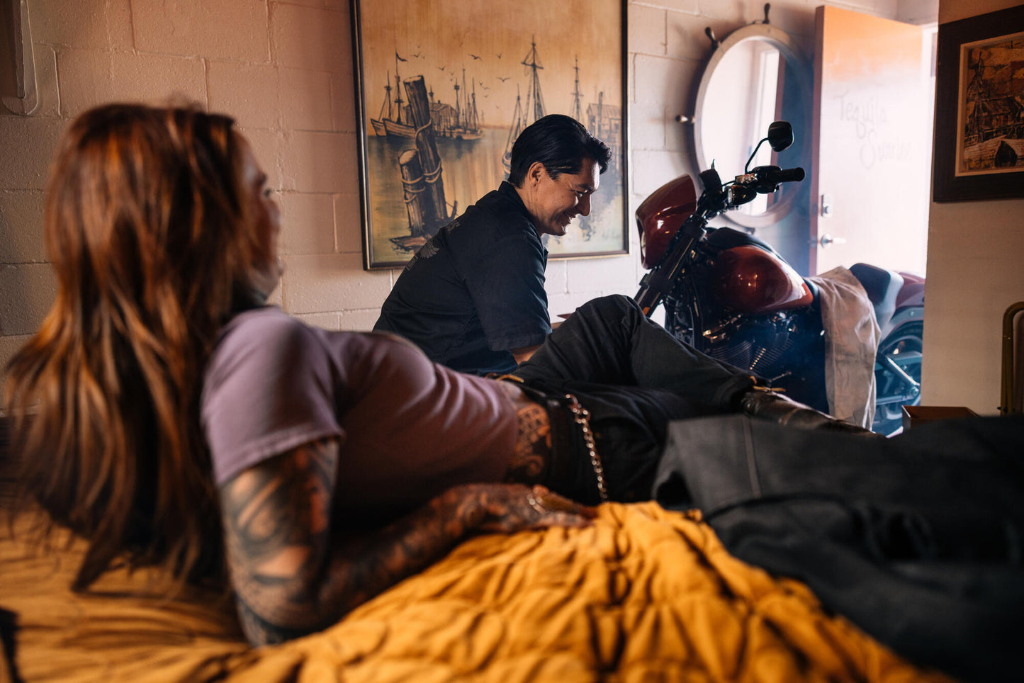 Dickies x H-D® Flaming Eagle Boxy Crop Tee