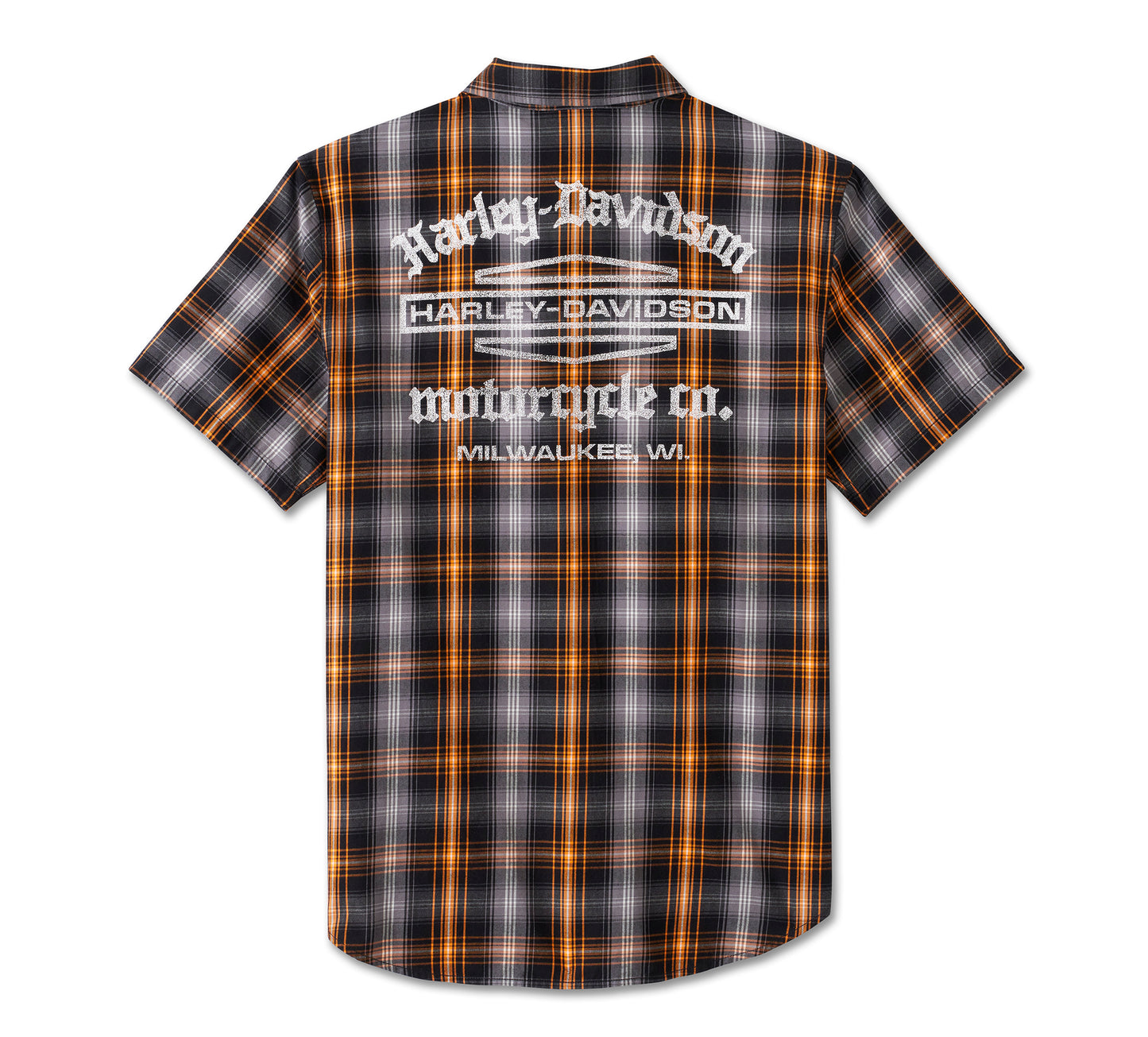 Men's Staple Short Sleeve Shirt - Plaid - Harley Black & Quiet Shade