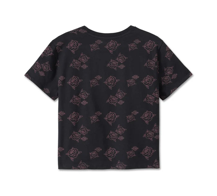 H-D Rosebud Print Top Ladies