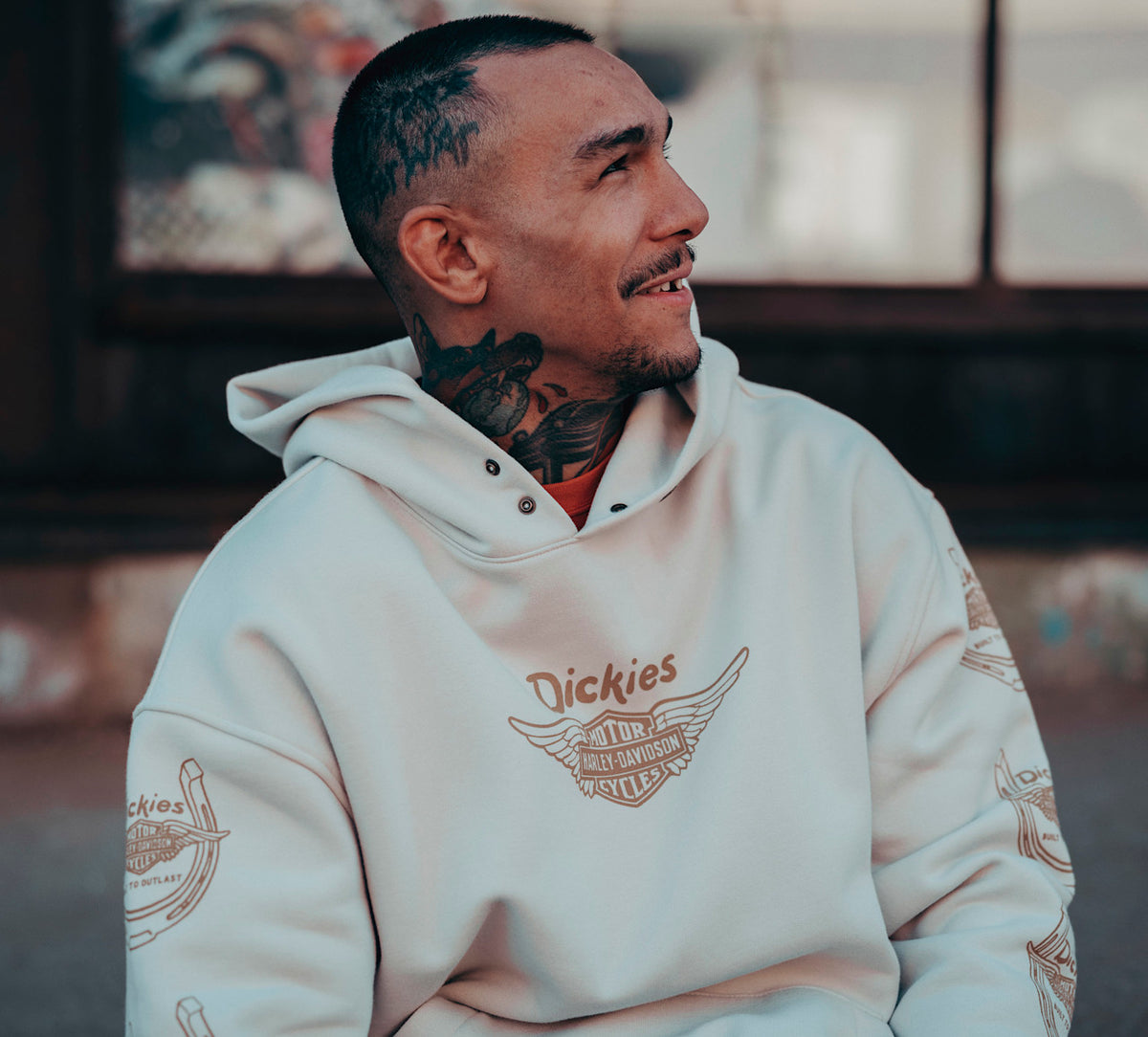 x Dickies Winged Horseshoe Oversized Pullover Hoodie