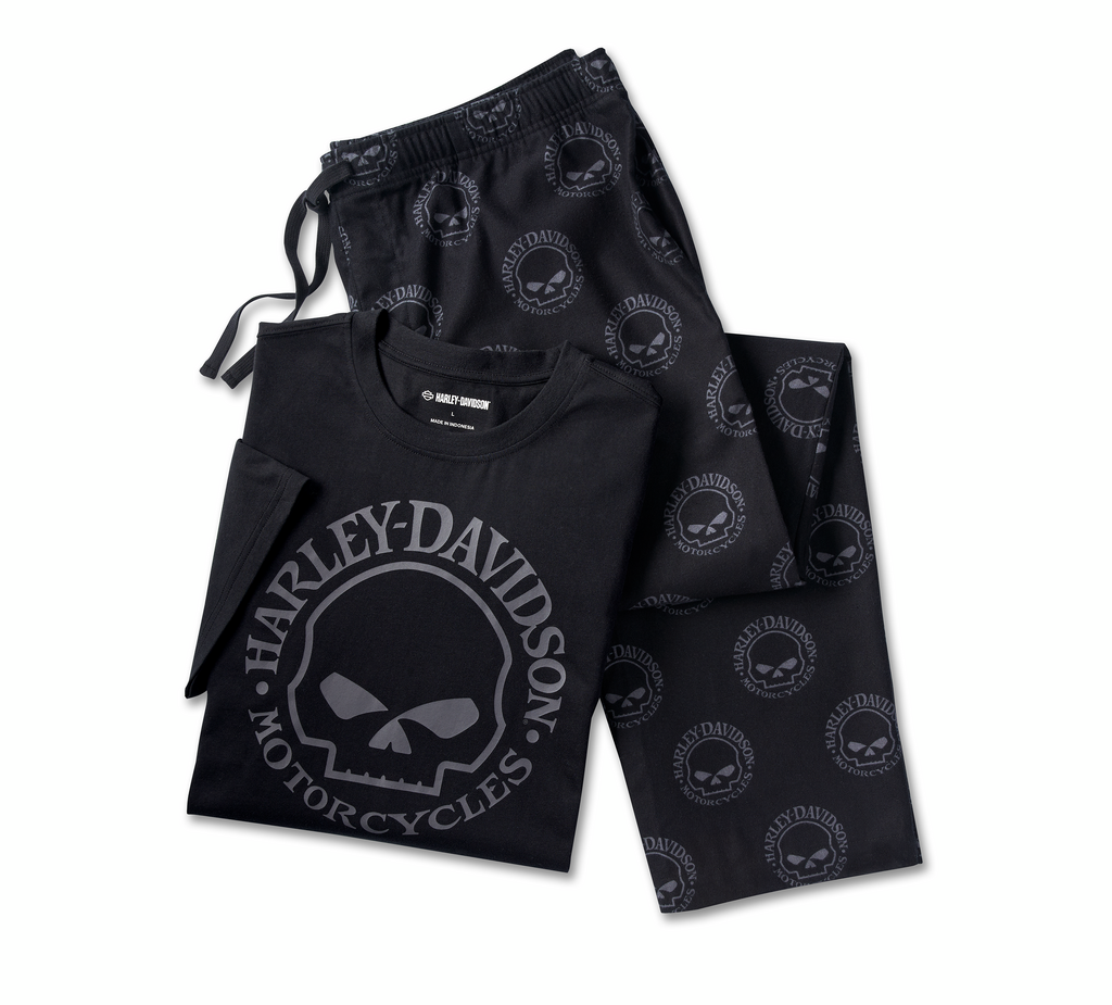 Men's Willie G Skull Short Sleeve Pyjama Set