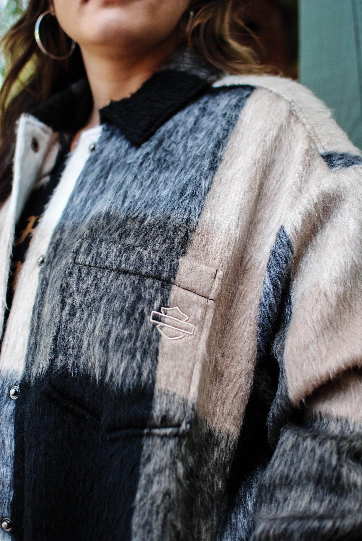 Women's H-D Plaid Shirt Jacket