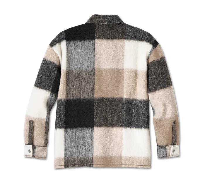 Women's H-D Plaid Shirt Jacket