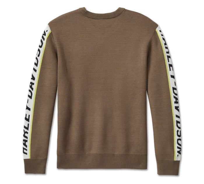 Men's Willie G Skull Viper Sweater - Stone Gray