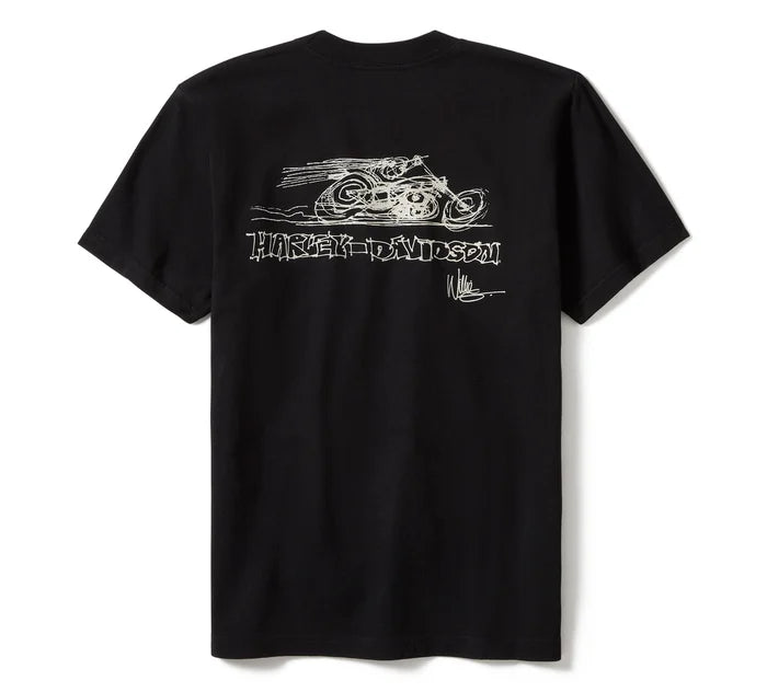 Fast Willie Short Sleeve Tee - True Black