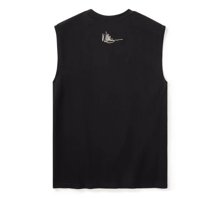 Willie G Sketchy Skull Muscle Tee