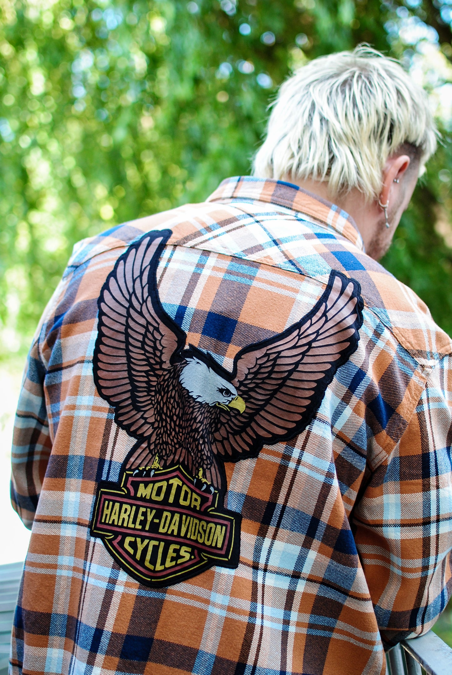 Eagle Long Sleeve Flannel Shirt - Plaid