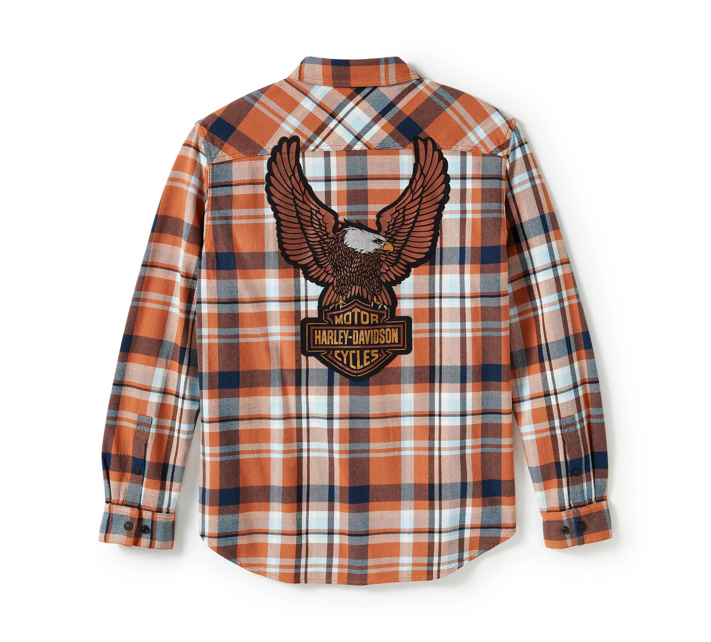 Eagle Long Sleeve Flannel Shirt - Plaid
