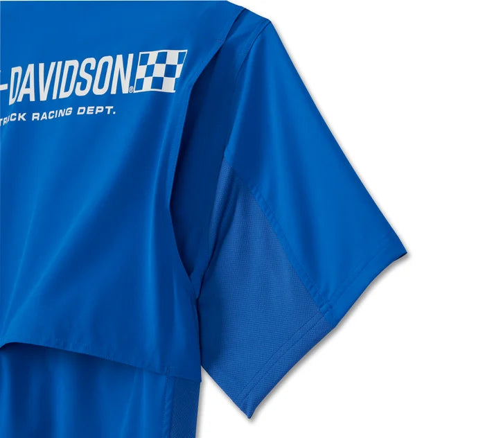 Men's Wicked Short Sleeved Performance Shirt - Lapis Blue