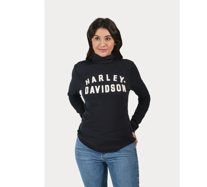 Women's Milwaukee Rib Turtleneck - Black Beauty