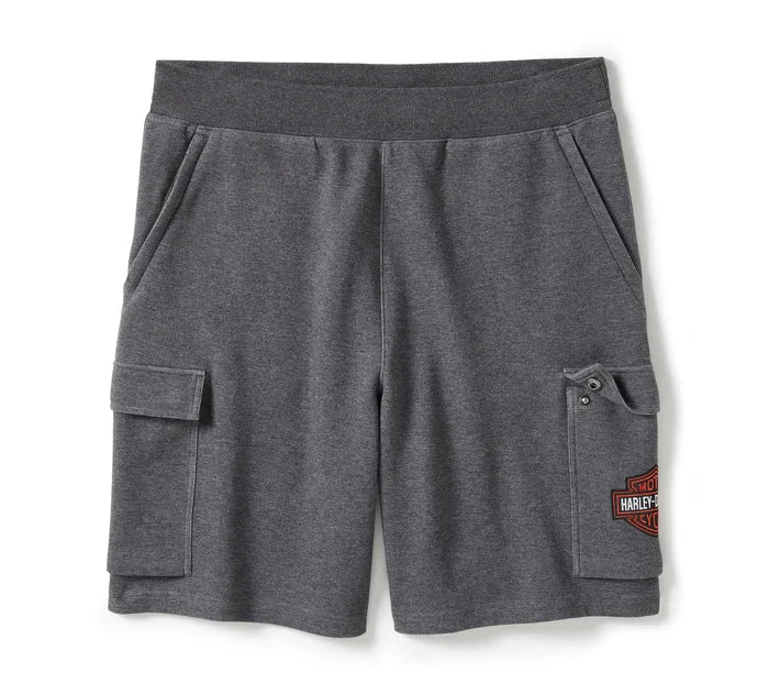 Essential Fleece Cargo Short - Charcoal Grey Heather