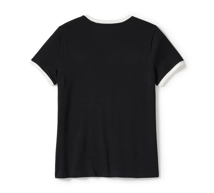 Women's Hug A Harley Ringer Tee