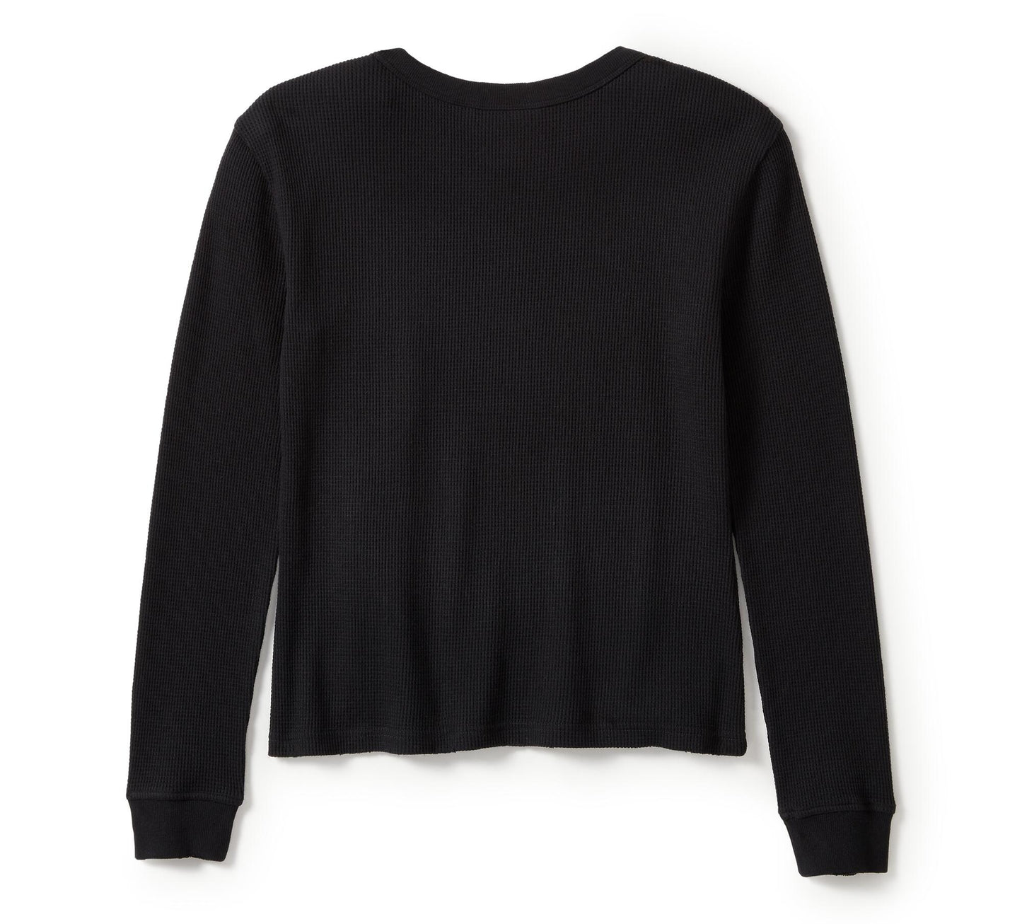 Women's Neon Eagle Distressed Waffle Knit Long Sleeve