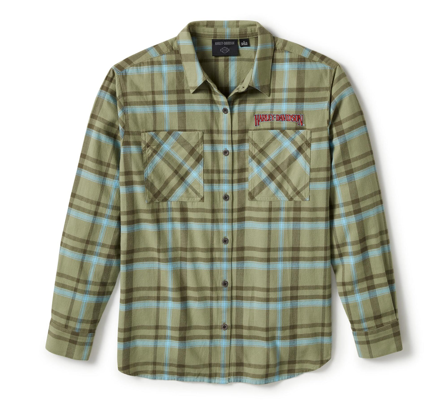 Women's Patch Woven Long Sleeve Shirt