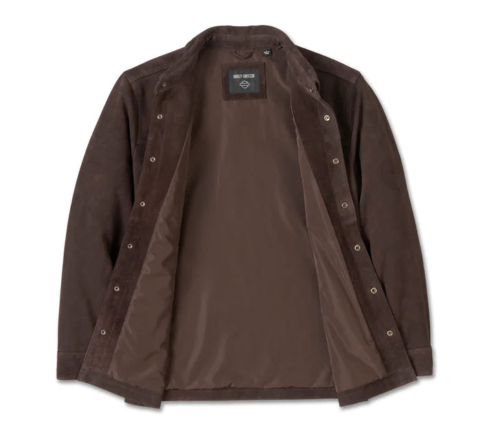 Milwaukee Aviator Suede Overshirt