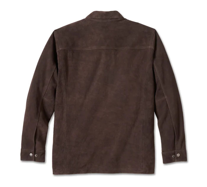 Milwaukee Aviator Suede Overshirt