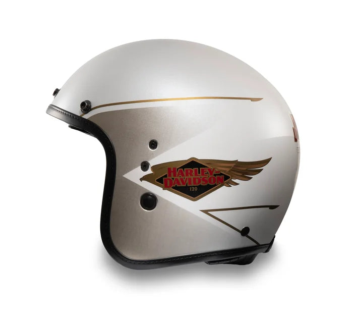 120th Anniversary Diamond H-D X14 SUN SHIELD 3/4 HELMET