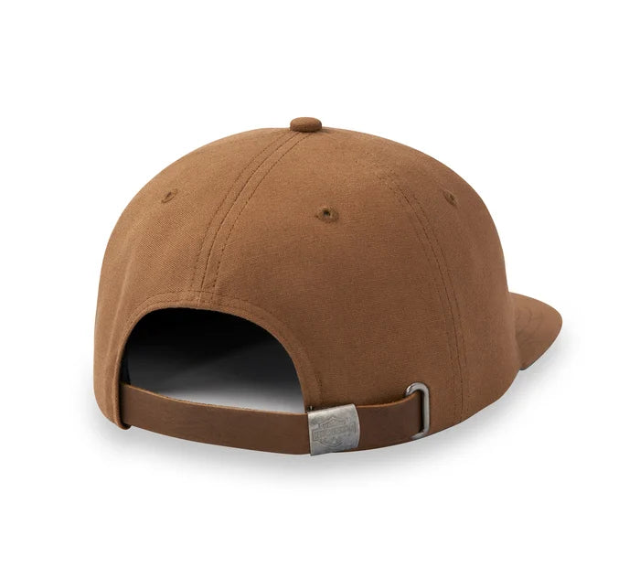 Cowboy 5-Panel Strapback Cap - Toffee