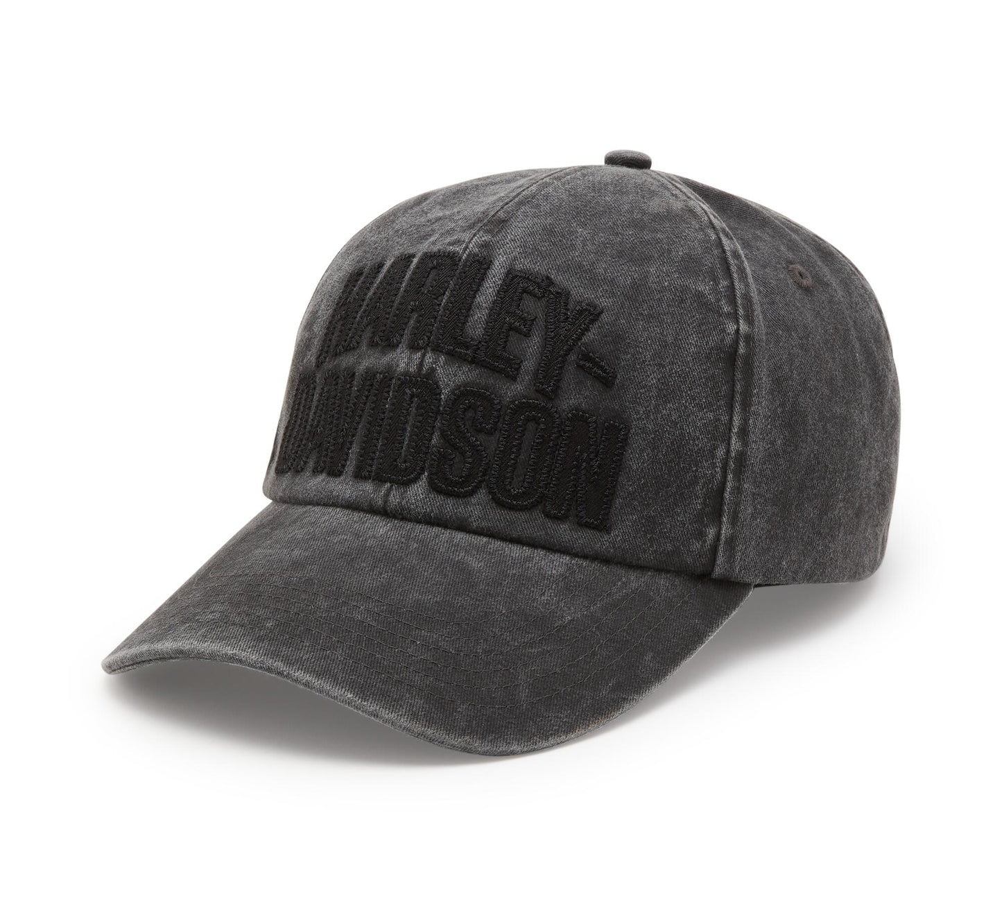 Arched Font Panhead Black Fitted Cap