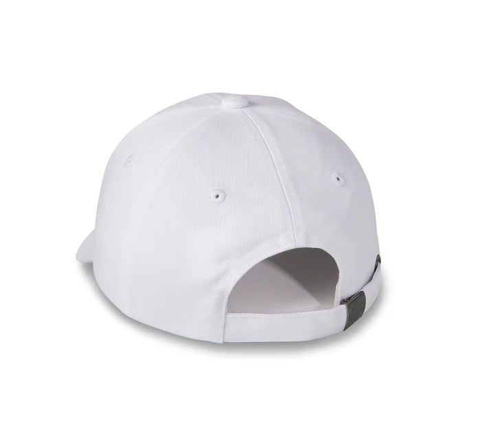 Rose Racer Adjustable Baseball Cap - Bright White