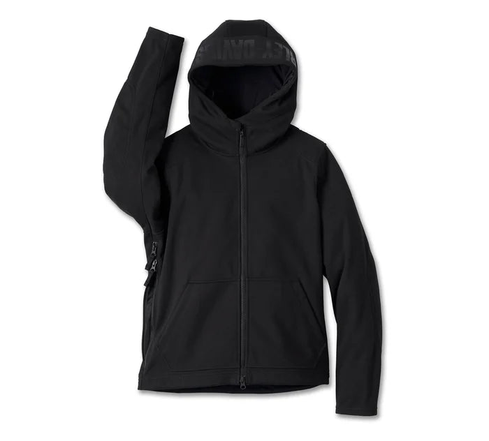 Women's Deflector 2.0 Hooded Riding Fleece - Black Beauty