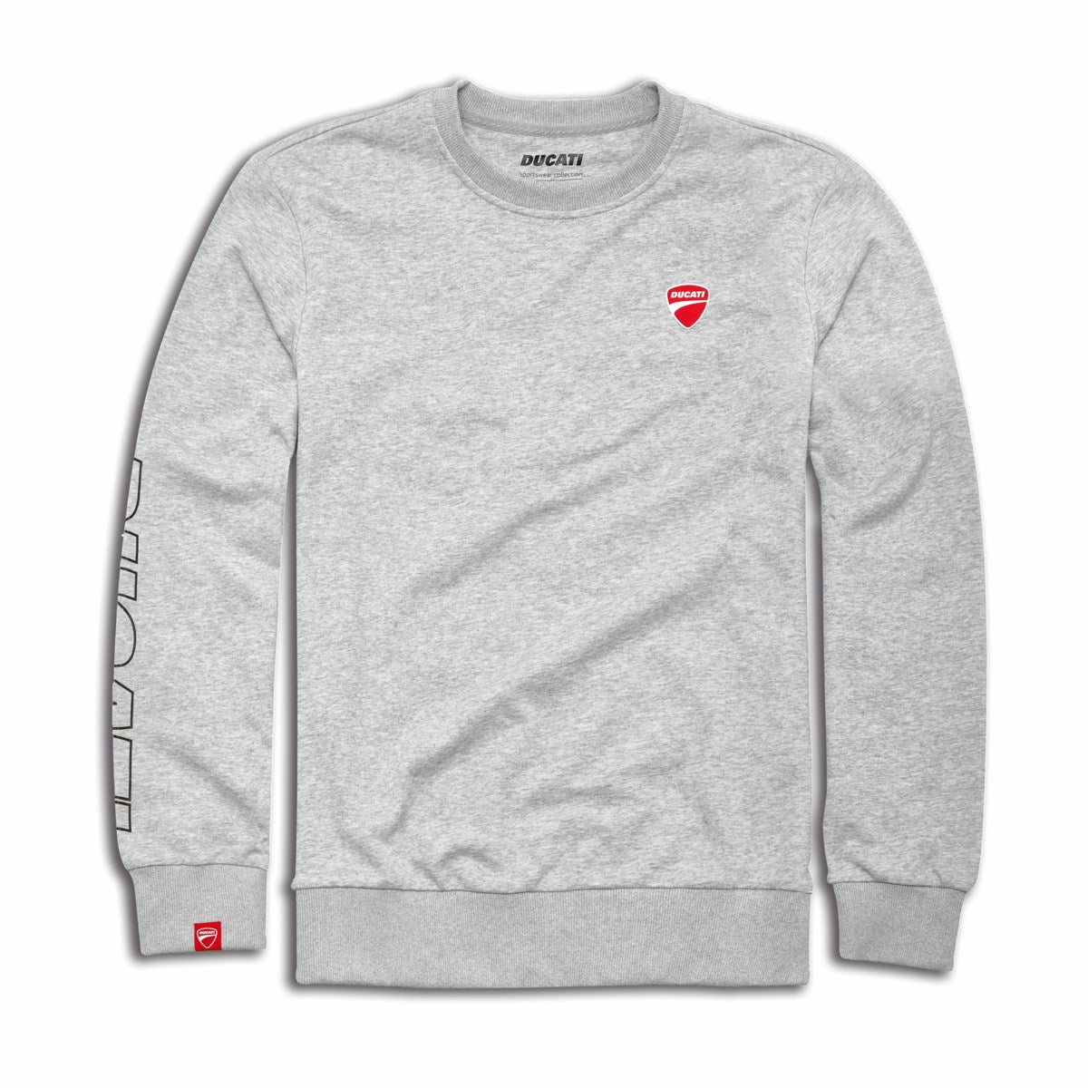 Ducatiana Round-Neck Grey Sweatshirt