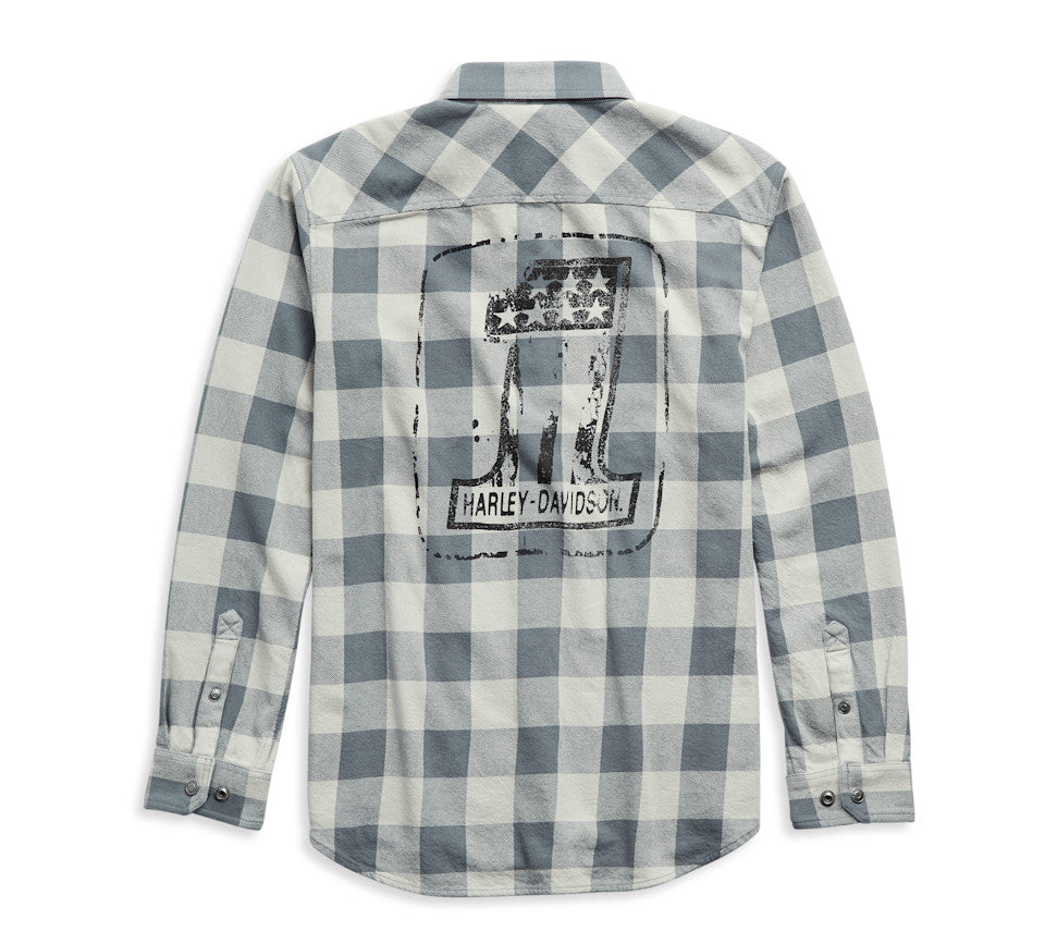 Men's #1 Logo Plaid Shirt