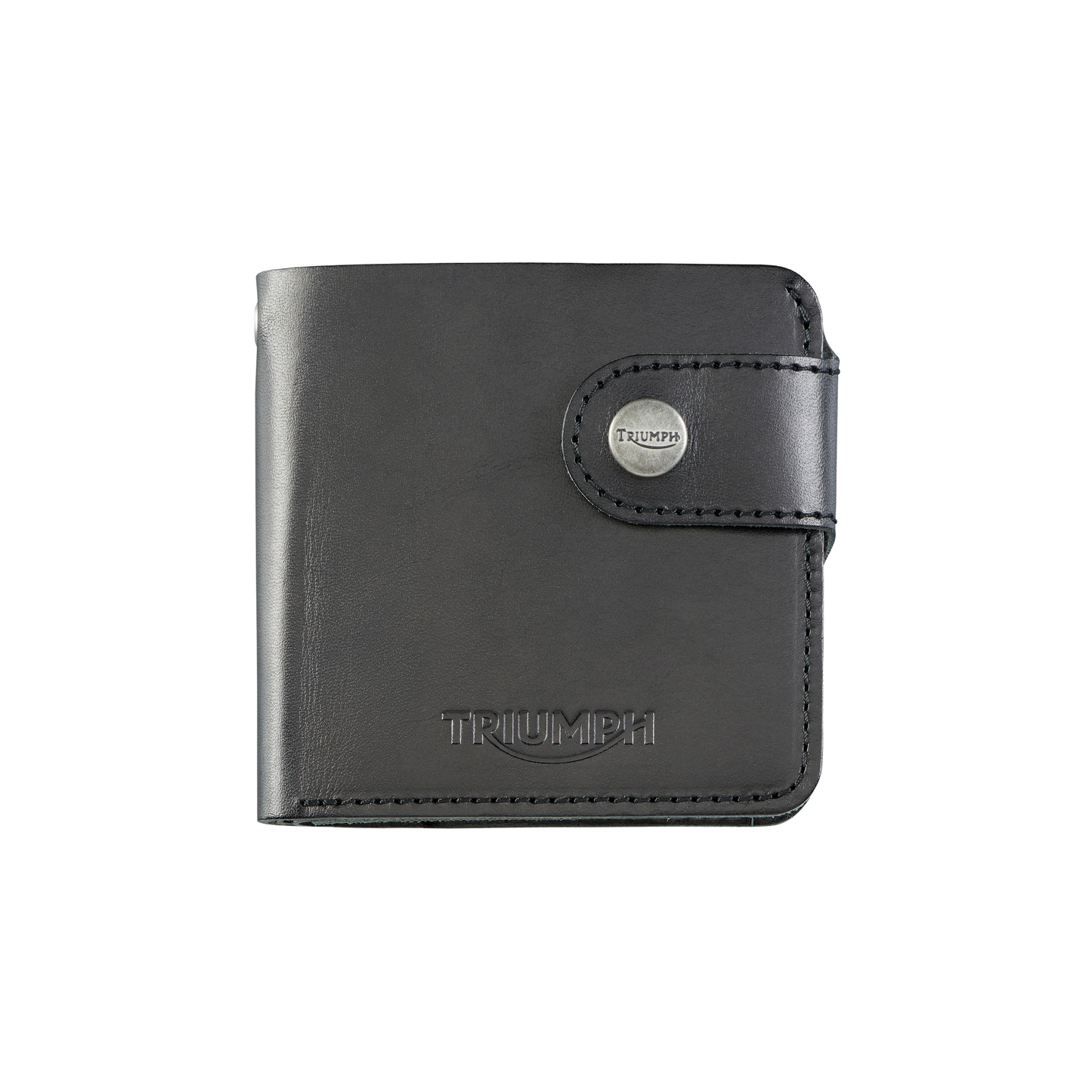 Black Square Folding Biker Wallet