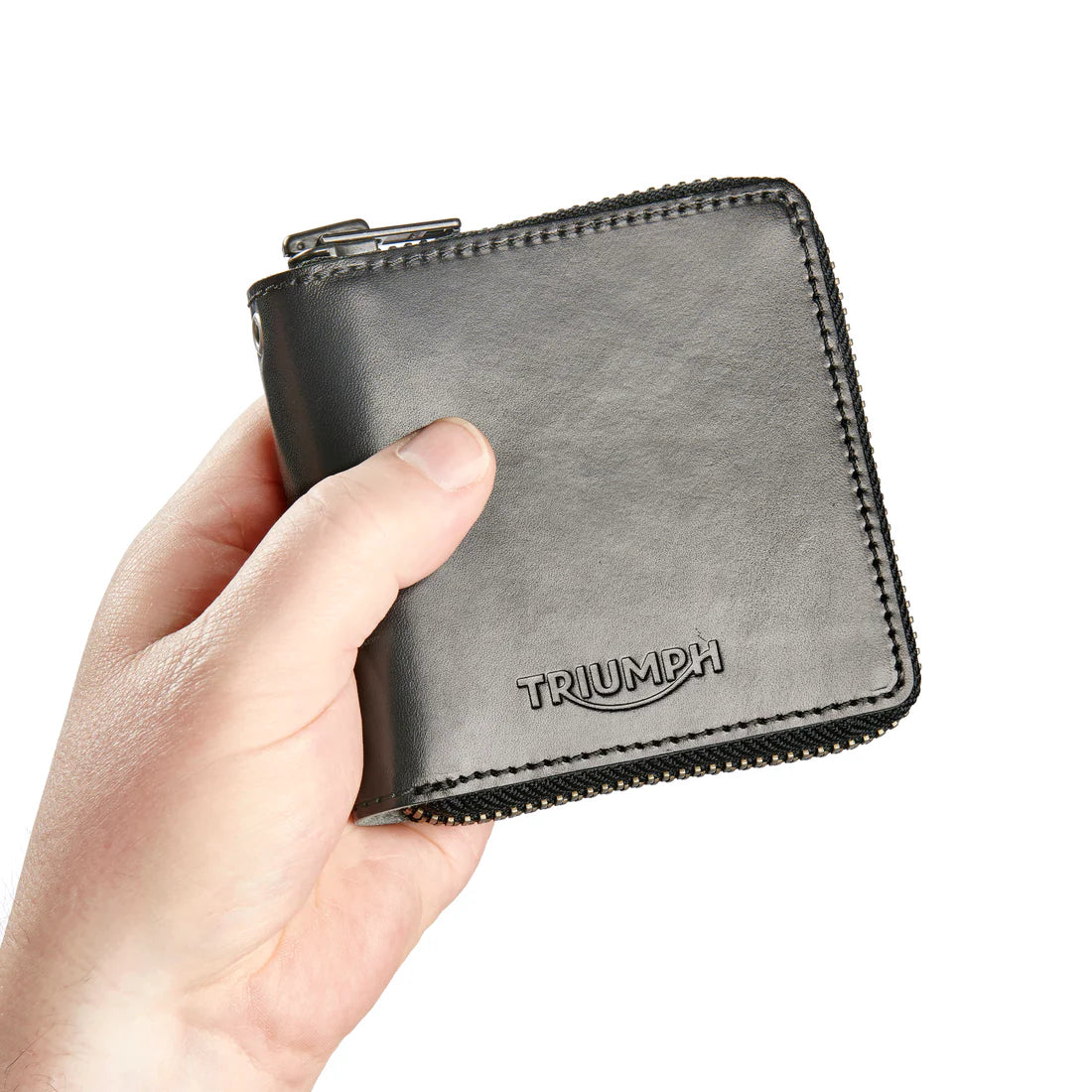 Black Square Zip Wallet