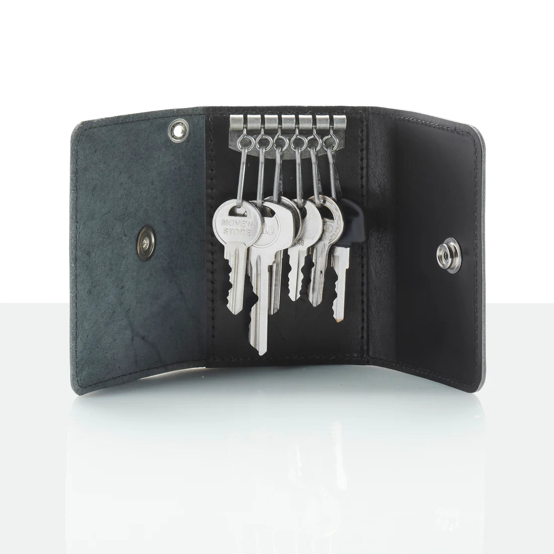 Black Leather Folding Holder