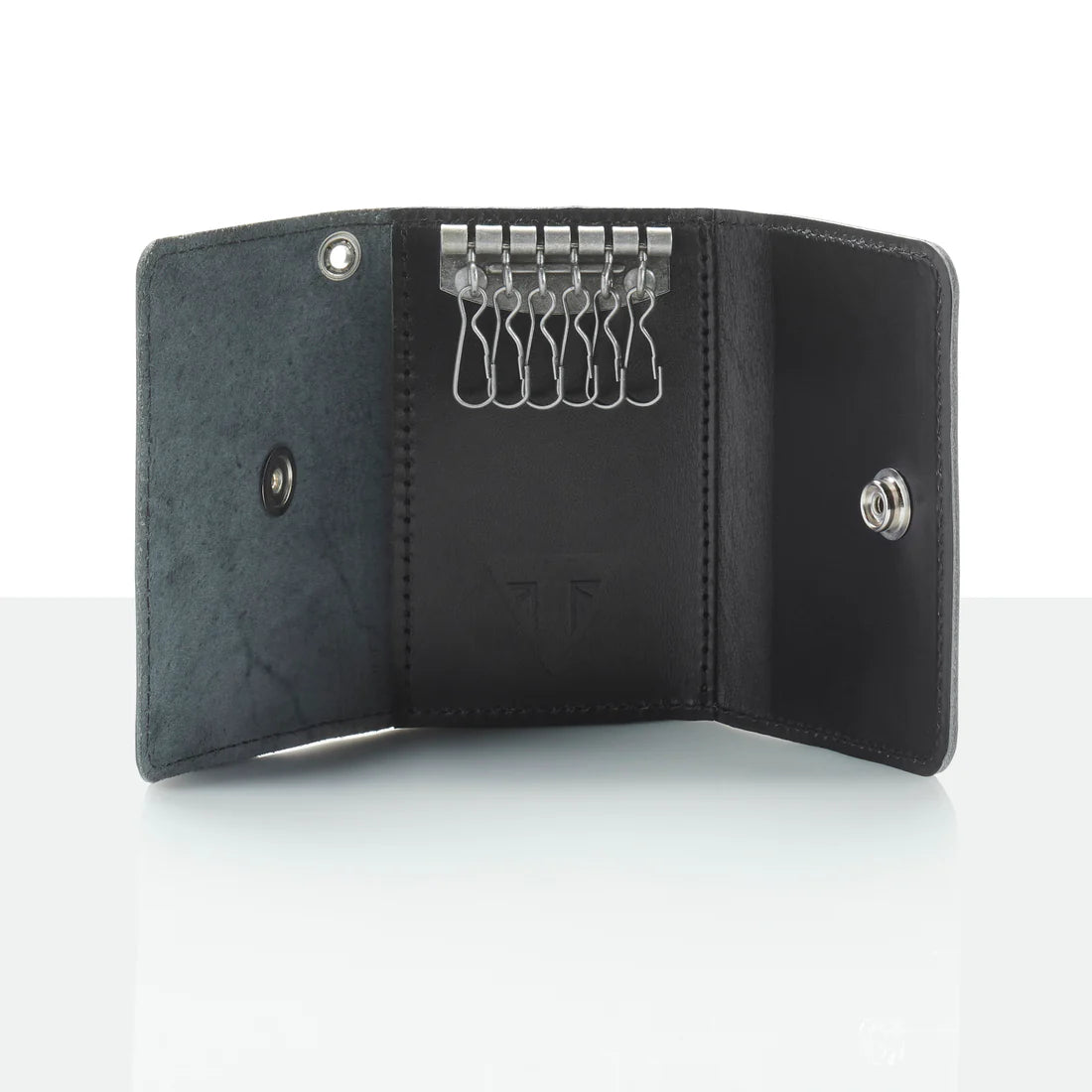 Black Leather Folding Holder