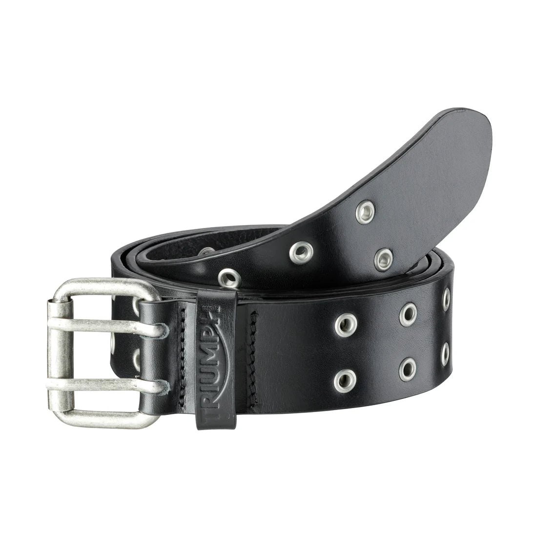 Rivet Black Leather Belt