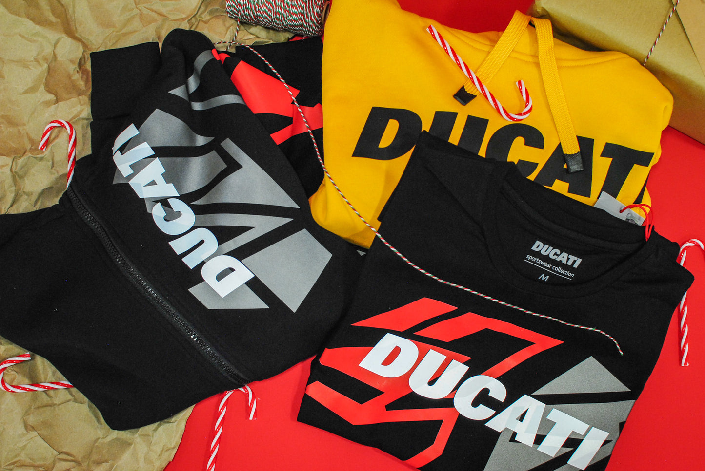 Yellow Logo Hooded Sweatshirt