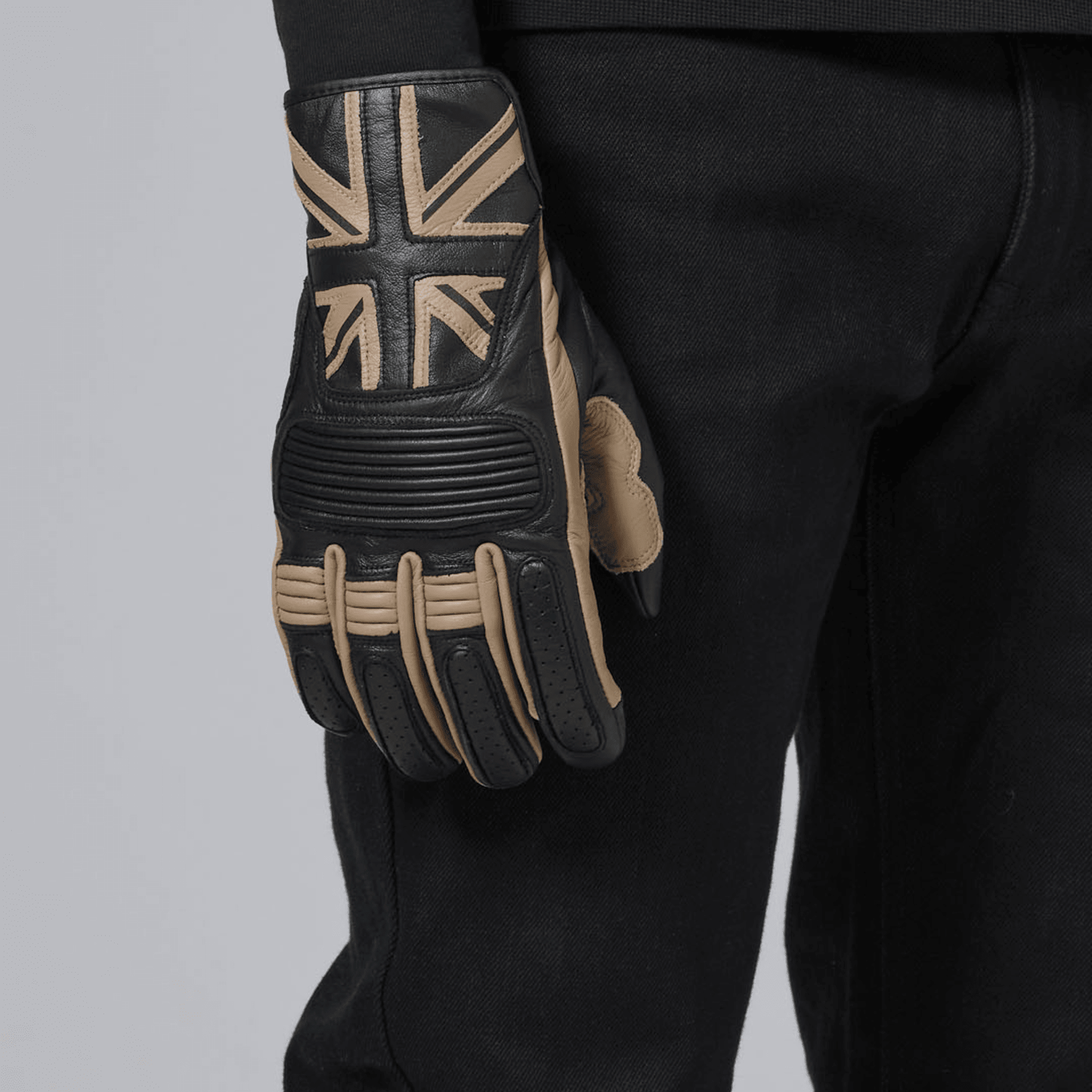 Mono Flag Leather Gloves