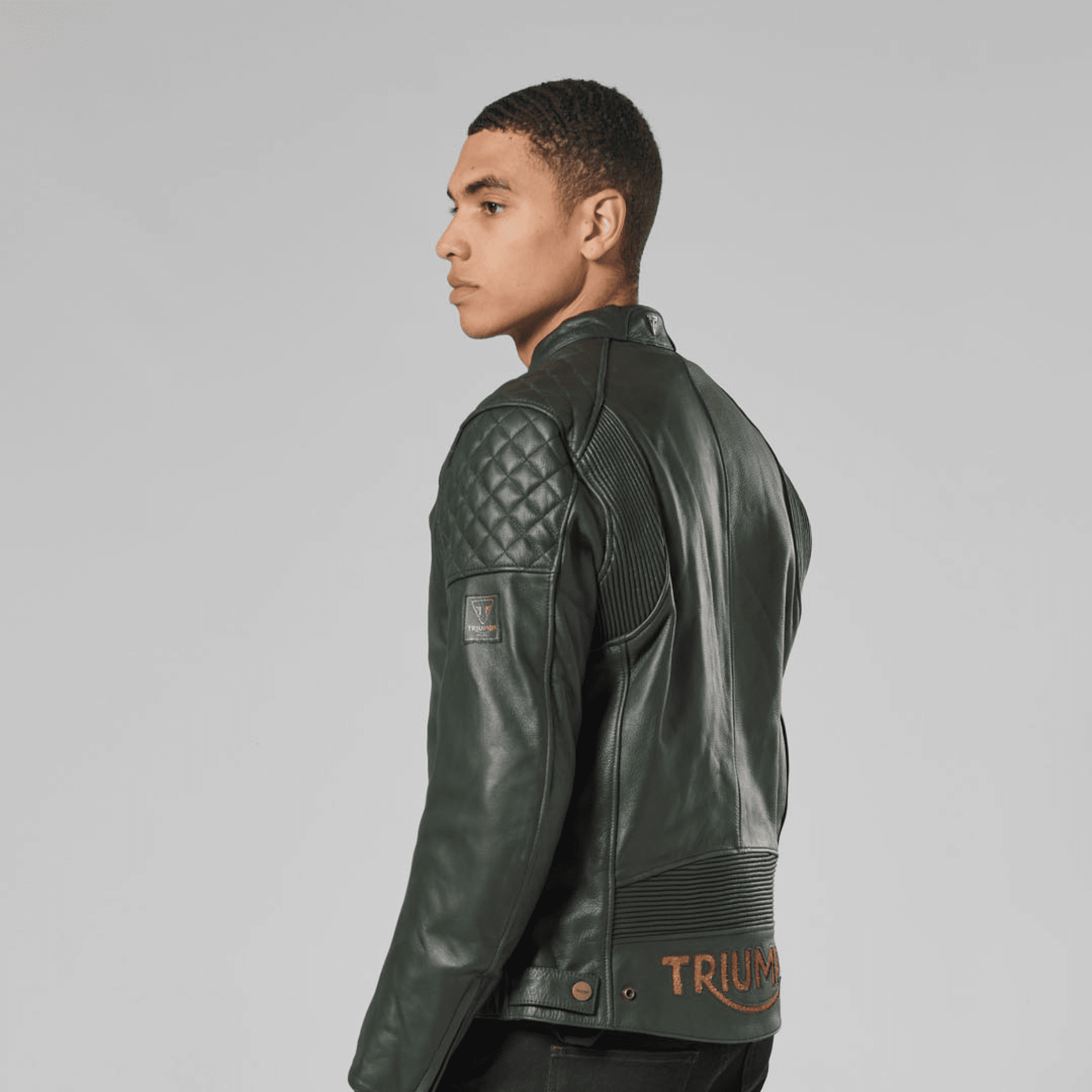 Braddan Green Leather Jacket