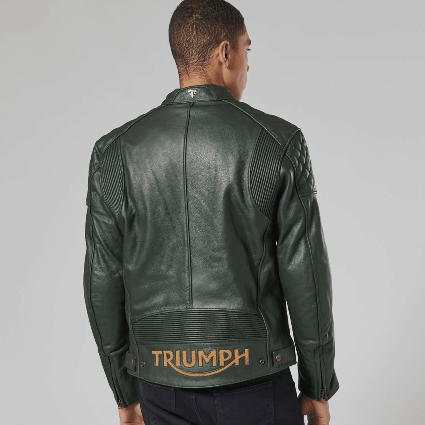 Braddan Green Leather Jacket