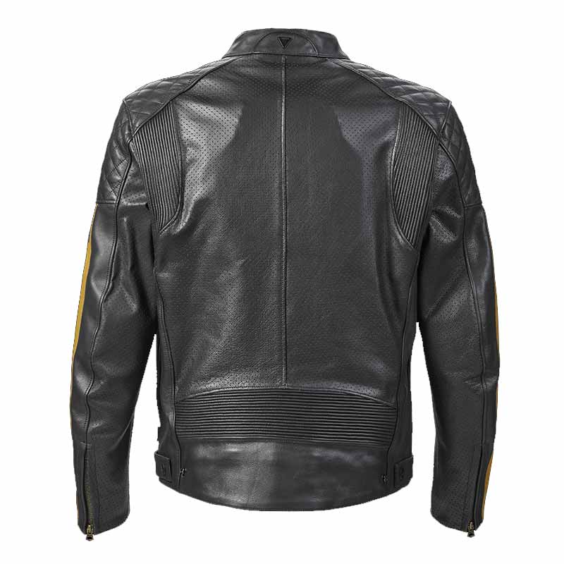 Braddan Black Retro Air Race Leather Jacket