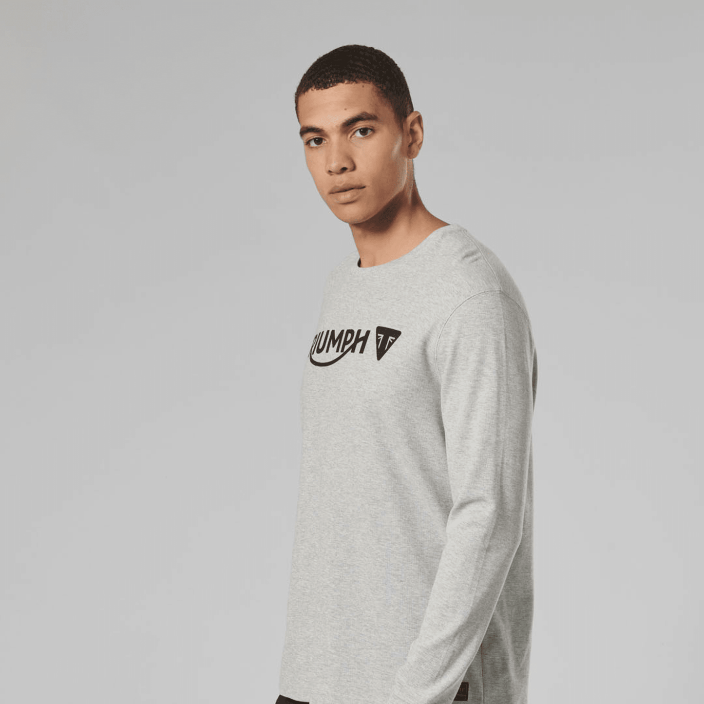 Bettman Long Sleeve Waffle Grey T-Shirt