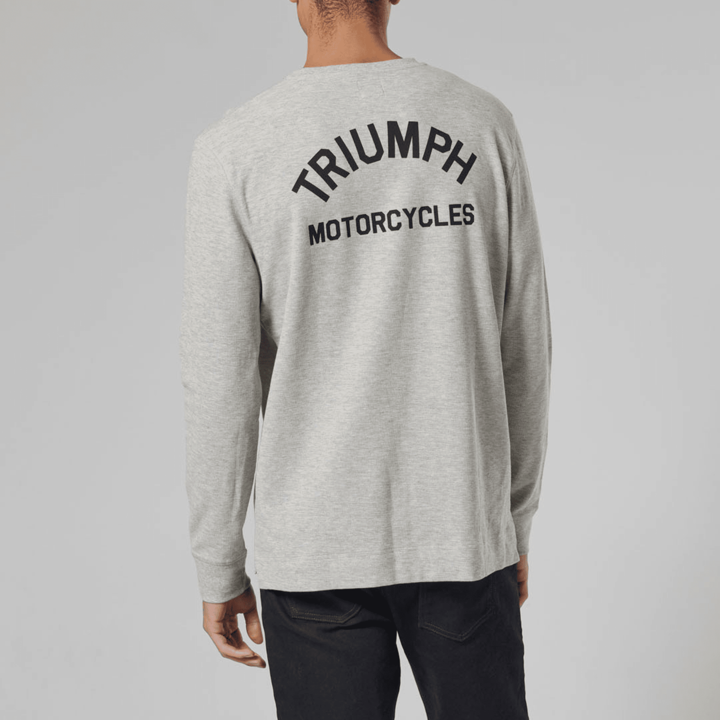 Dean Long Sleeve Waffle Grey T-Shirt