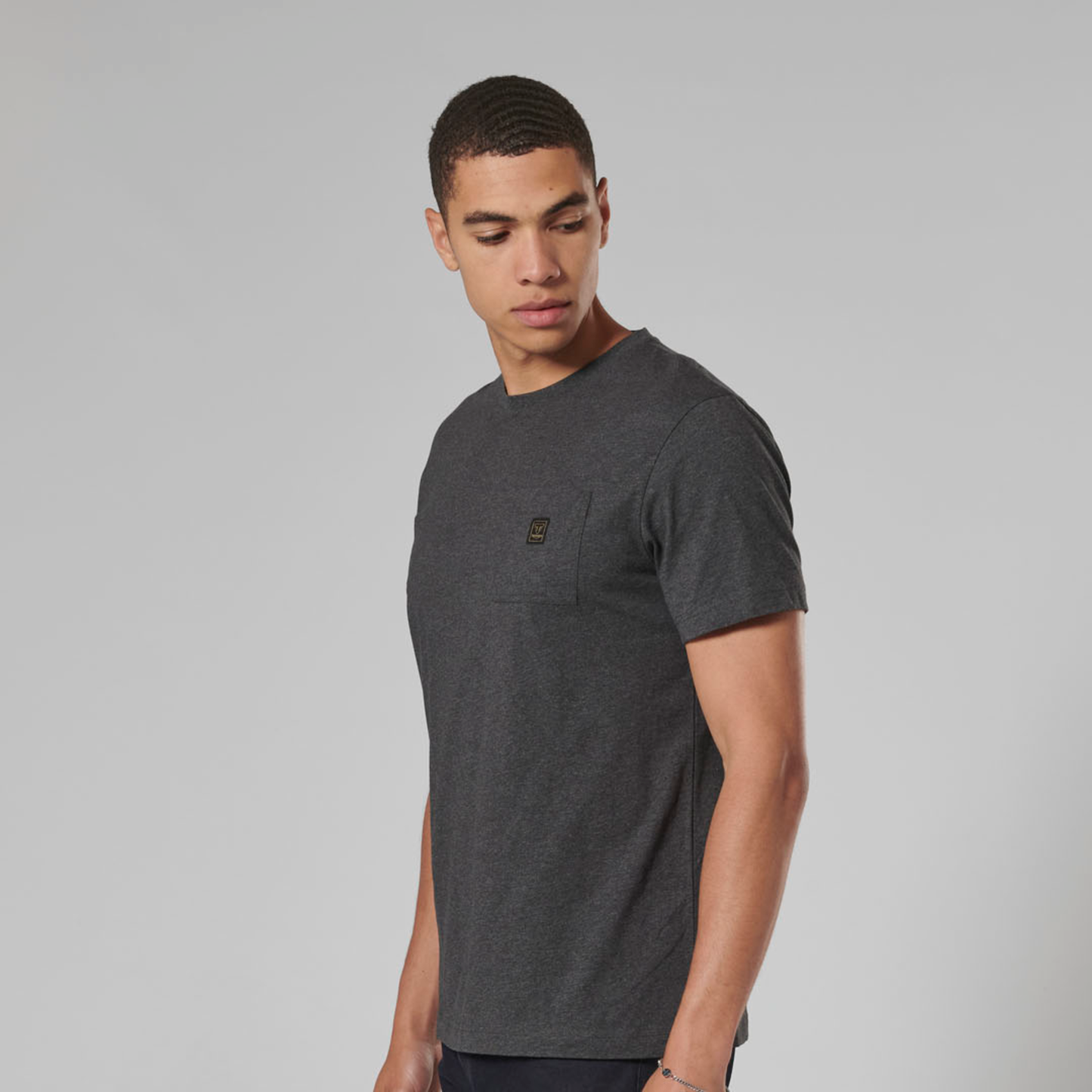 Ditchling Black Grey Marl T-shirt