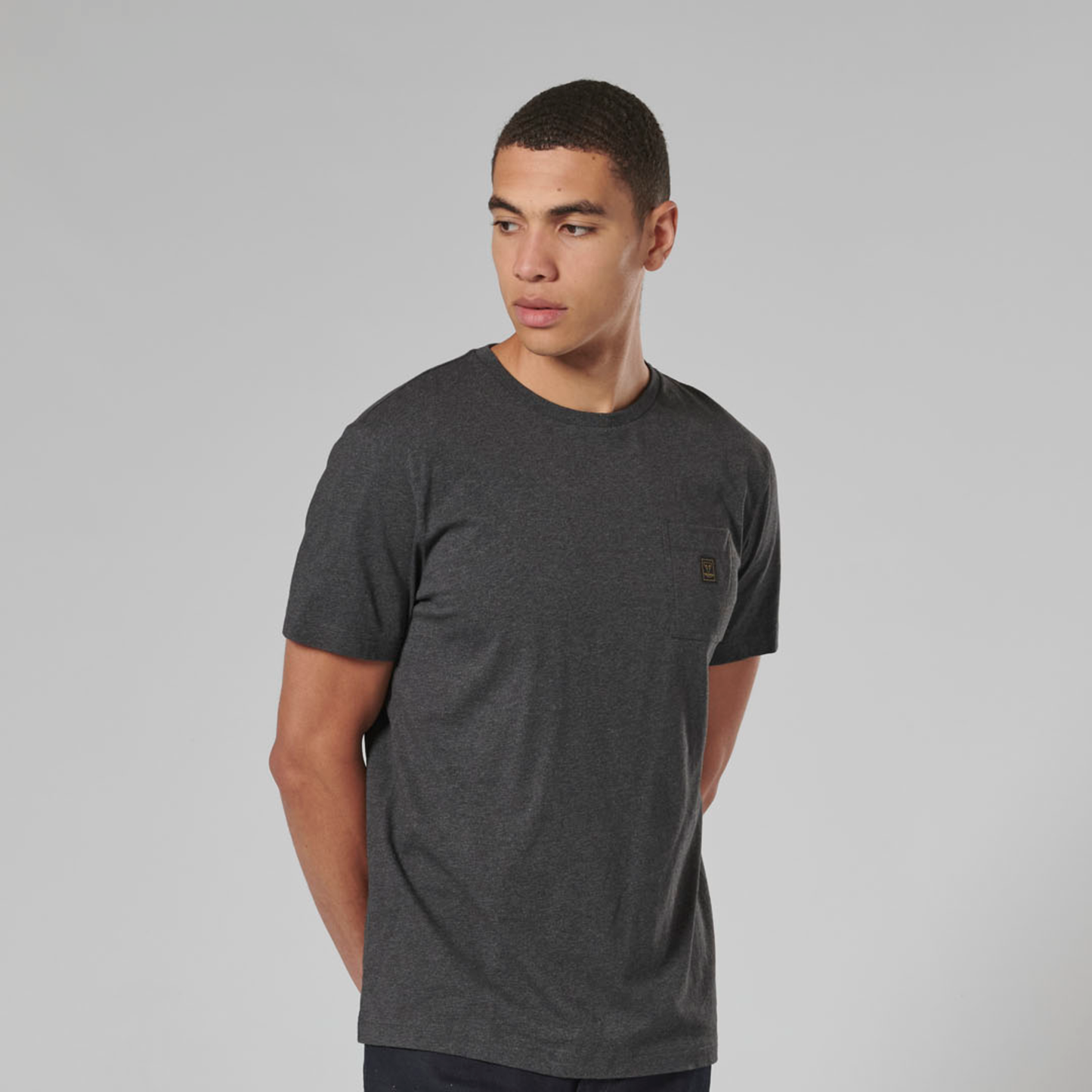 Ditchling Black Grey Marl T-shirt