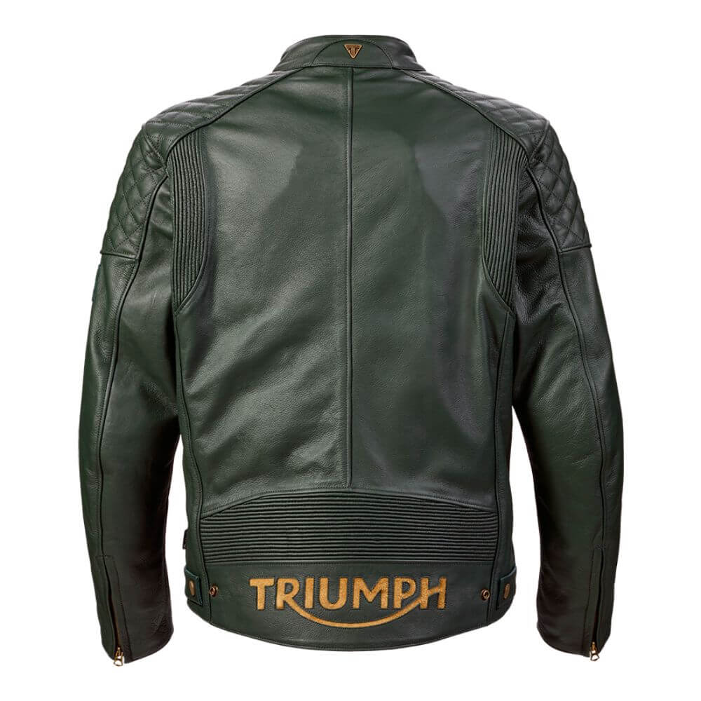 Braddan Green Leather Jacket
