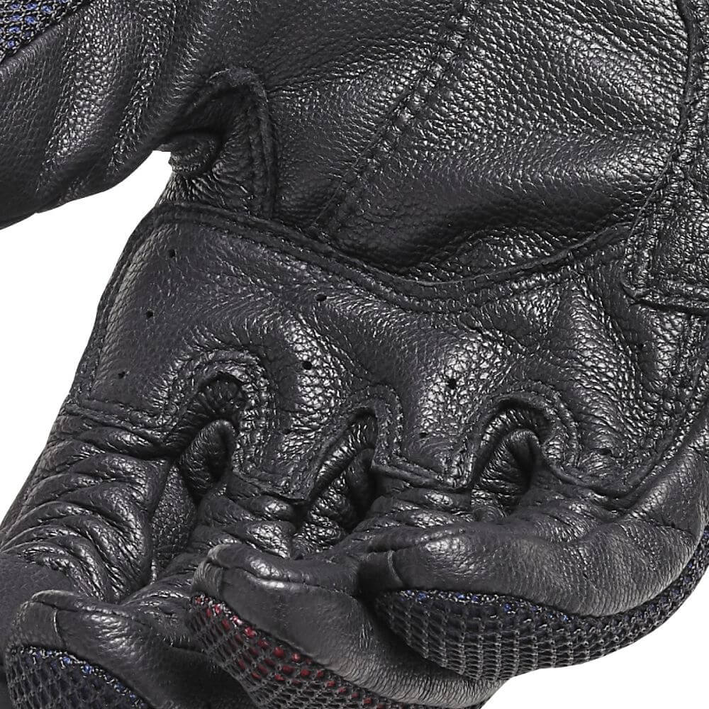 Mesh Flag Leather Gloves