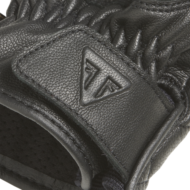 Sulby Black & Gold Leather Gloves