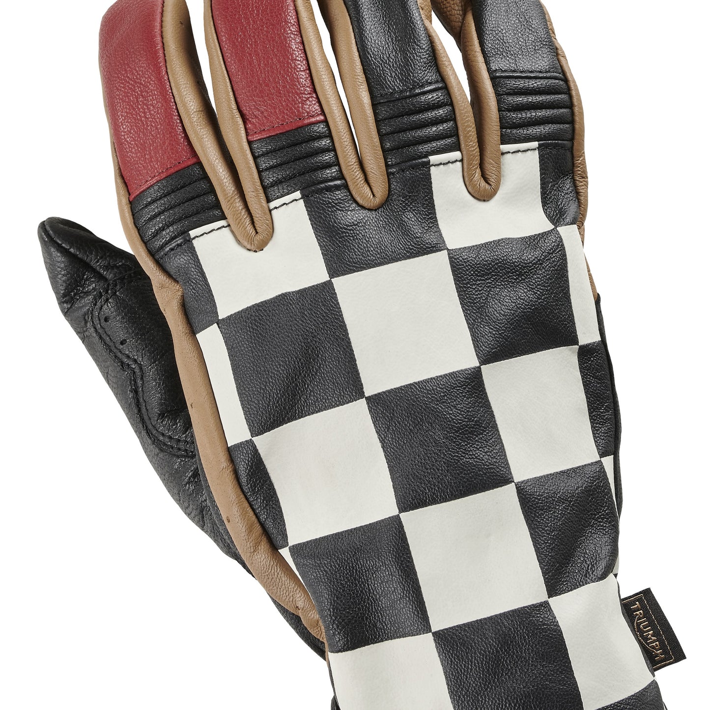 Checkerboard Leather Gloves