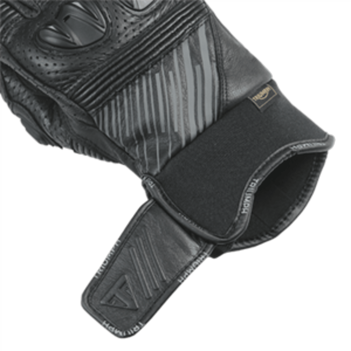 Bullet Black Leather Gloves