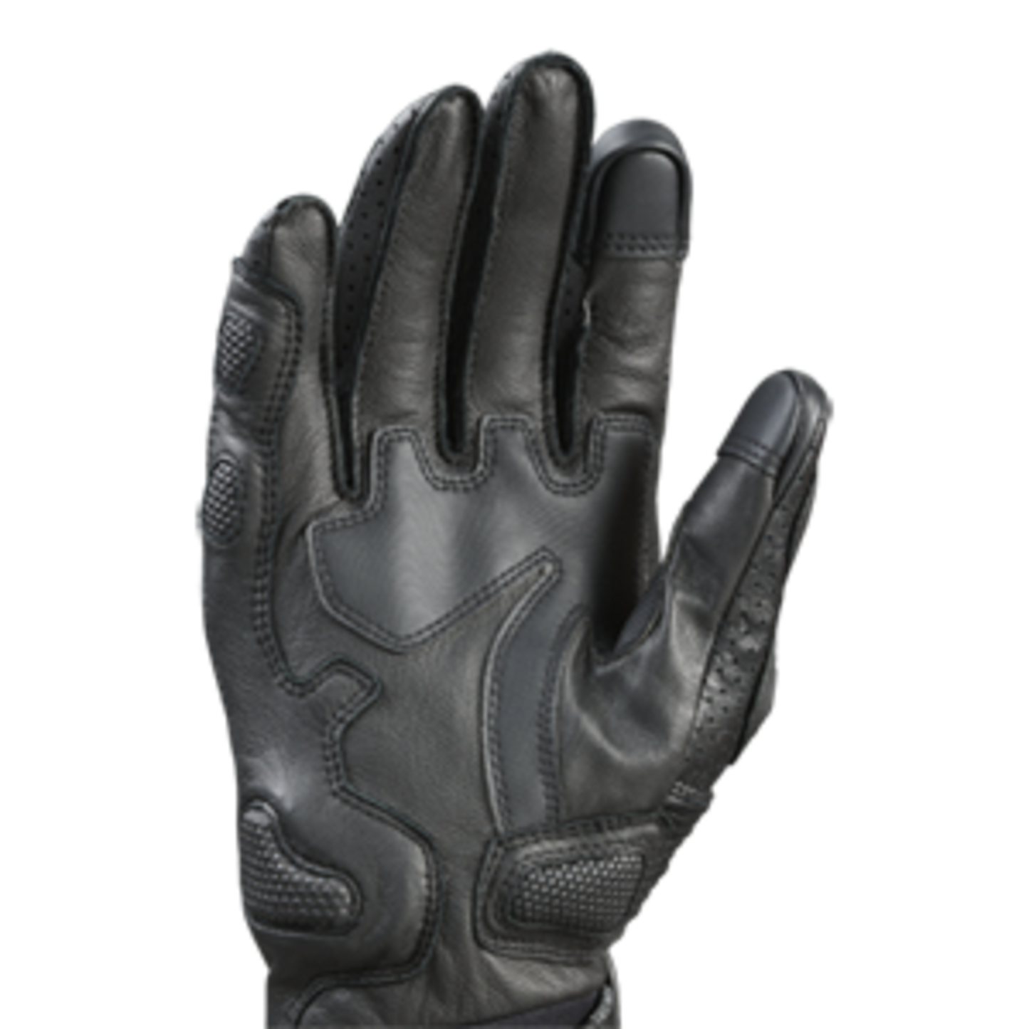 Bullet Black Leather Gloves