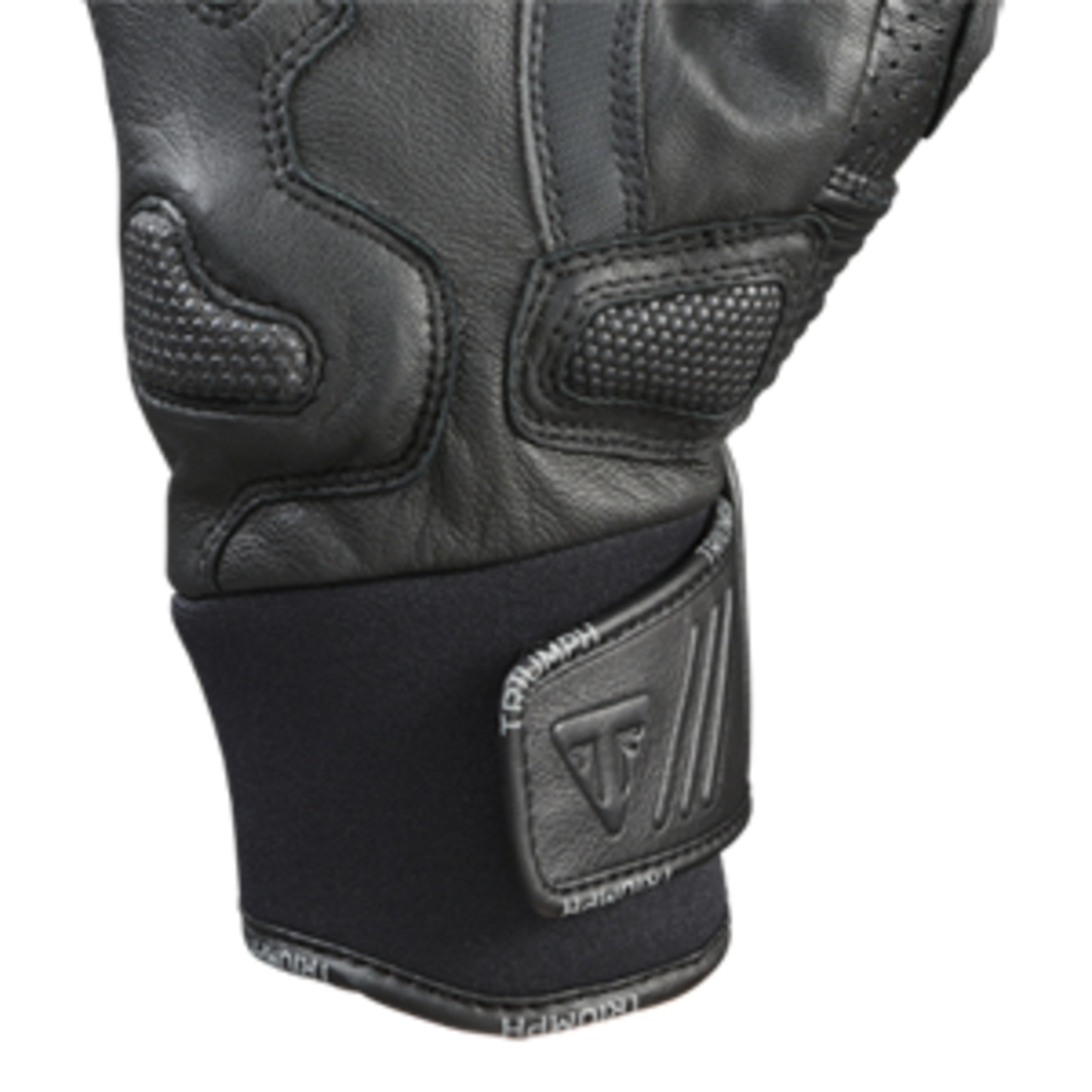 Bullet Black Leather Gloves