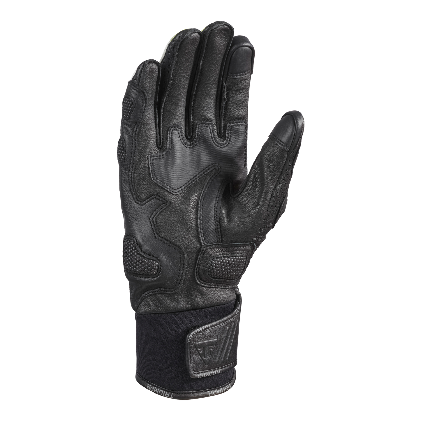 Bullet Black/Fluro Leather Gloves